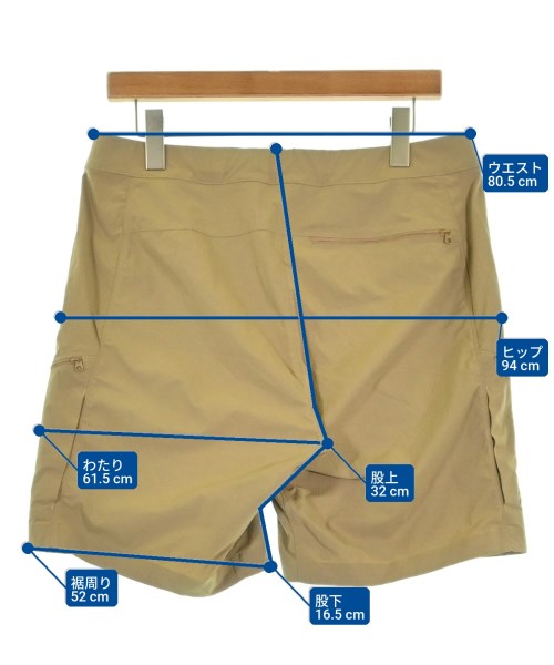 ARC'TERYX（アークテリクス）ショートパンツ ベージュ サイズ:32(L位) メンズ/2200703210180