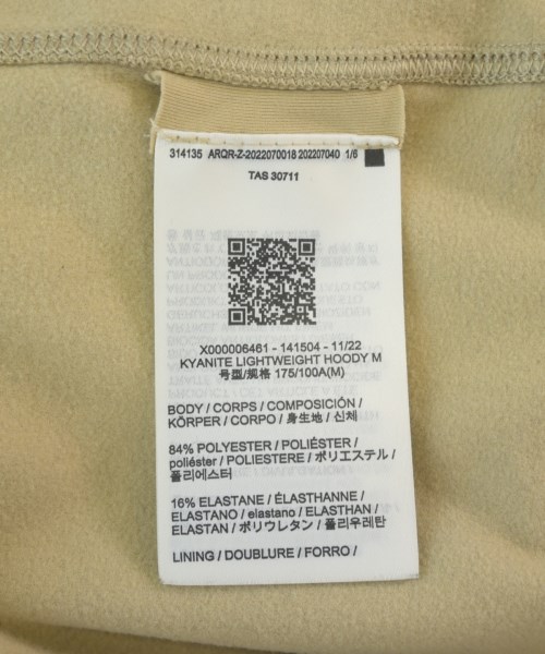 ARC'TERYX（アークテリクス）パーカー ベージュ サイズ:M メンズ/2200704575158