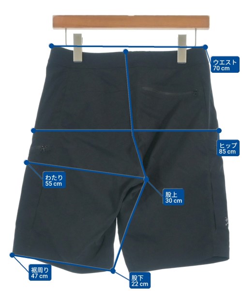 ARC'TERYX（アークテリクス）ショートパンツ 黒 サイズ:28(S位) メンズ/2200692980057