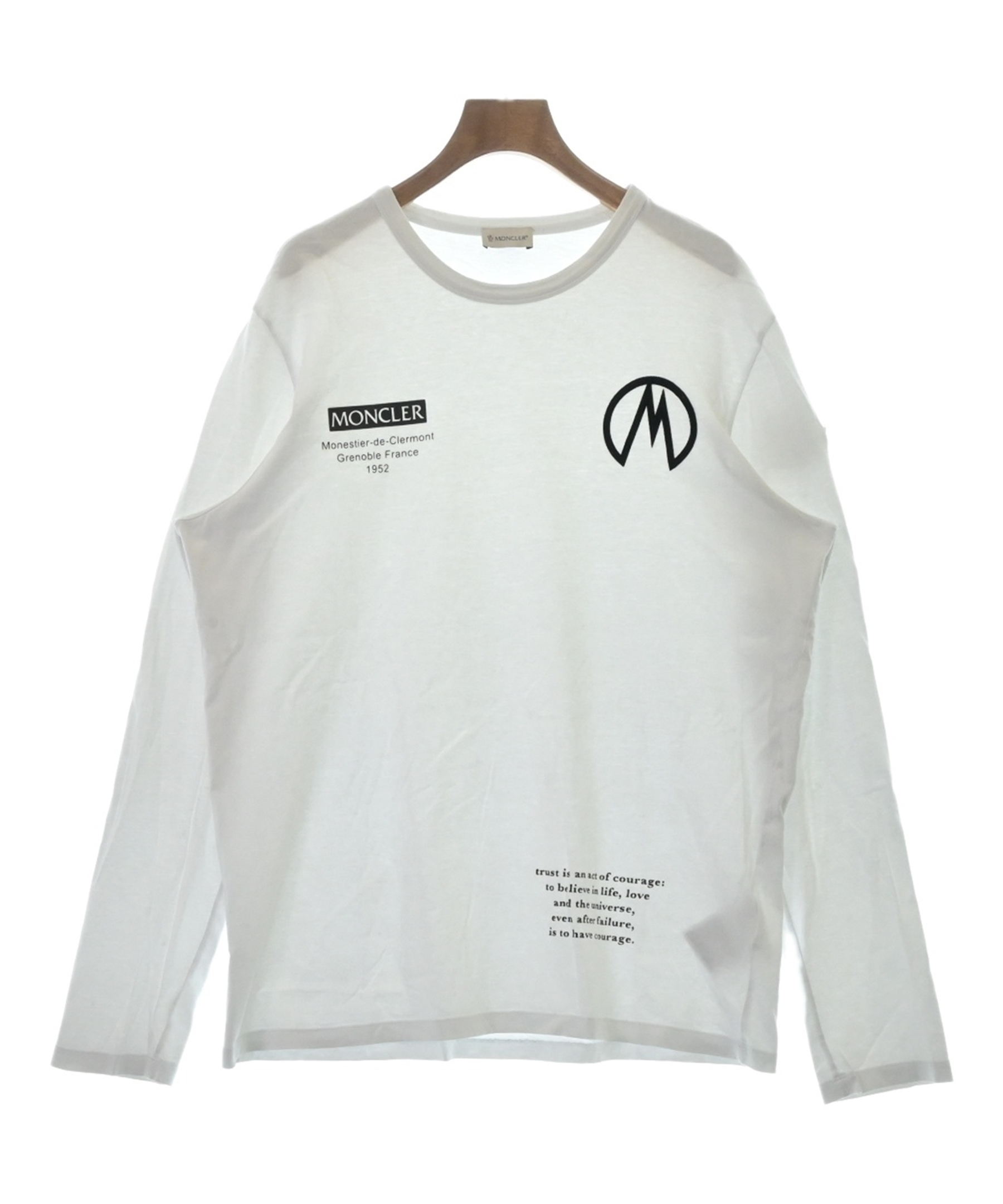 MONCLER（モンクレール）Tシャツ・カットソー 白 サイズ:XL メンズ 