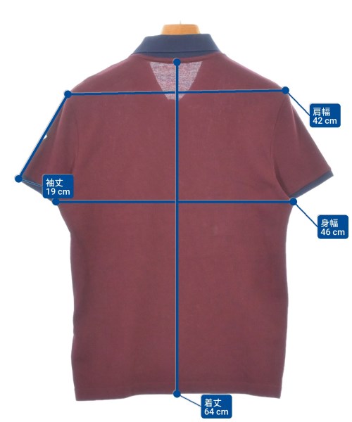 MONCLER（モンクレール）ポロシャツ 赤 サイズ:S メンズ/2200555883037