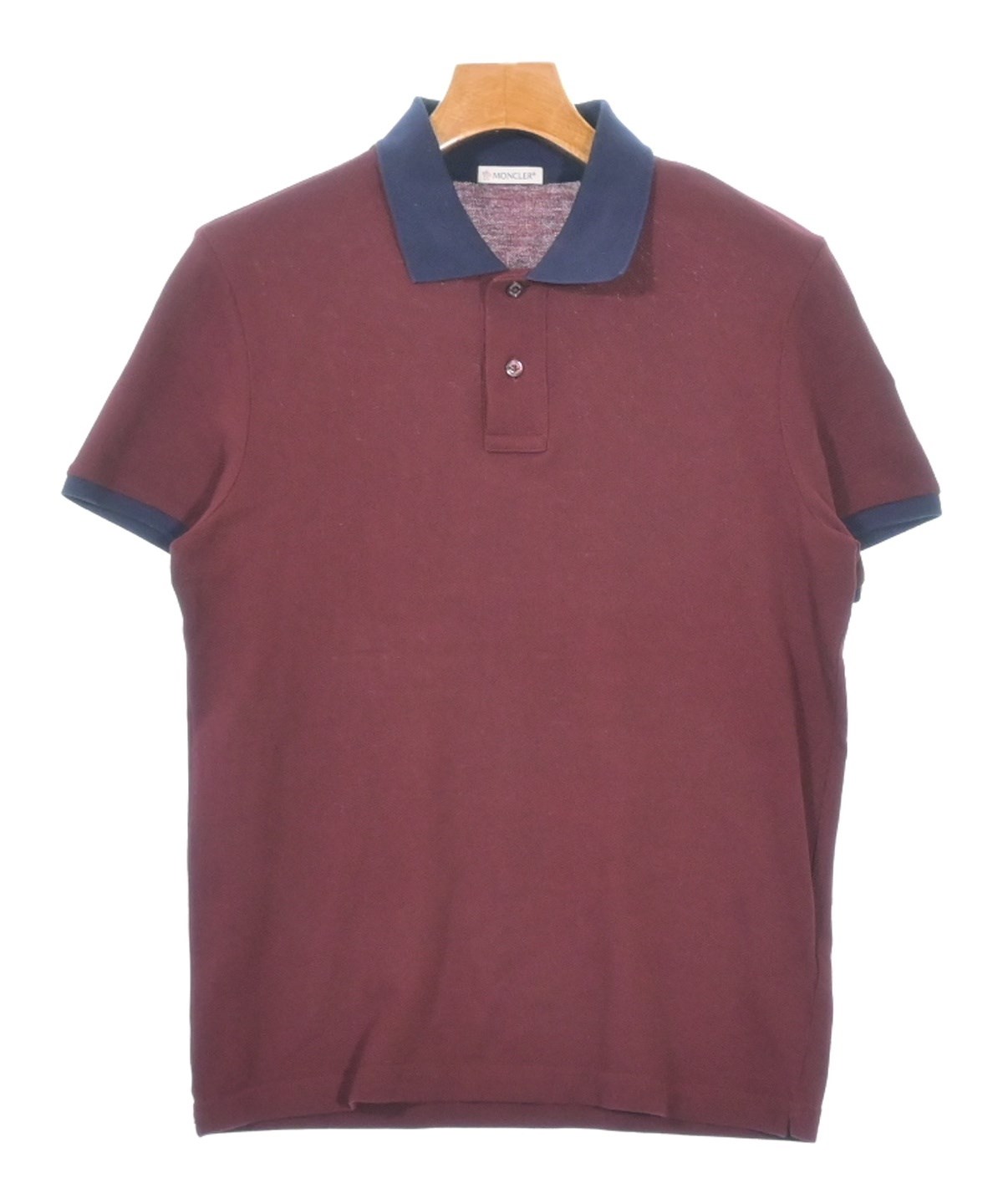 【美品】モンクレール　ポロシャツ（赤） MONCLER - 【モンクレール】ポロシャツ サイズM レッドの通販 by