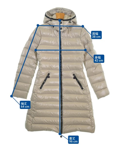 MONCLER（モンクレール）ダウンコート ベージュ サイズ:1(S位) レディース/2200625376018