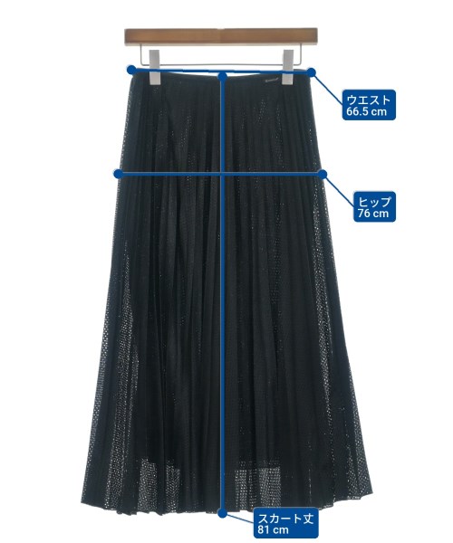 MONCLER（モンクレール）ロング・マキシ丈スカート 黒 サイズ:42(M位) レディース/2200629259560