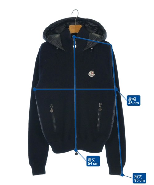 MONCLER（モンクレール）ダウンジャケット/ダウンベスト 紺 サイズ:M メンズ/2200636369016