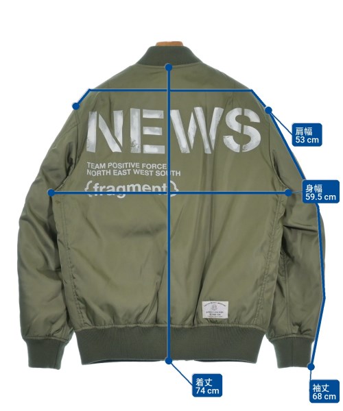 FRAGMENT DESIGN（フラグメントデザイン）ミリタリーブルゾン カーキ サイズ:2(M位) メンズ/2200637218023