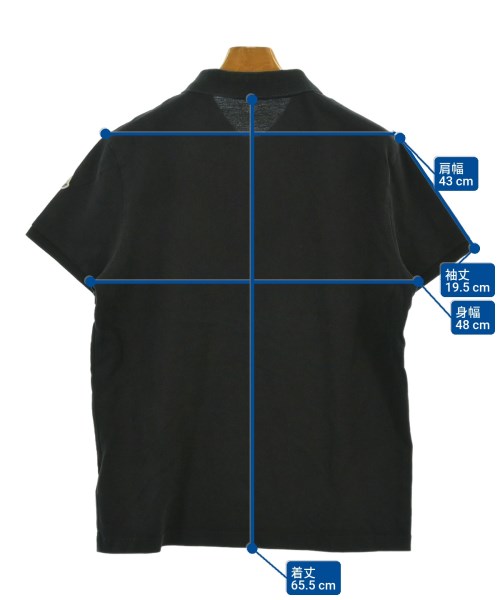 MONCLER（モンクレール）ポロシャツ 黒 サイズ:L メンズ/2200643335073