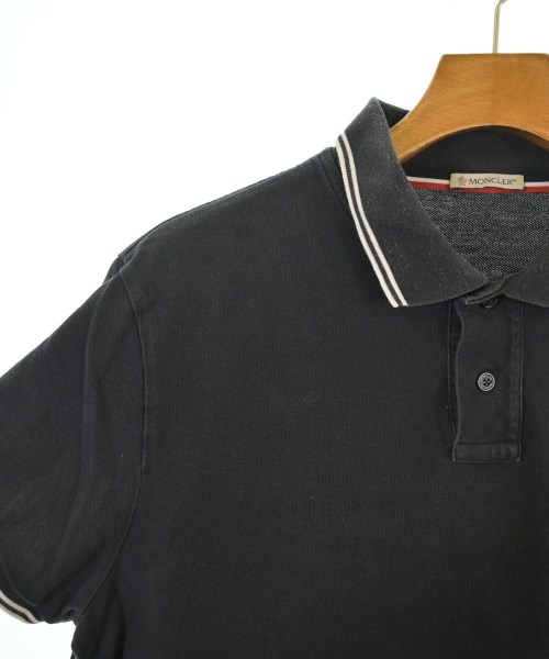 MONCLER（モンクレール）ポロシャツ 黒 サイズ:XL メンズ/2200643335080