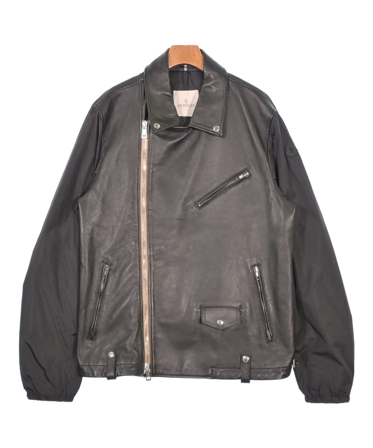 【国内正規新品】モンクレール ライダースジャケット PREMONT ブラック 国内正規新品】モンクレール ライダースジャケット PREMONT サイズ1