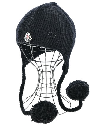 MONCLER（モンクレール）ニットキャップ・ビーニー 黒 サイズ:- メンズ