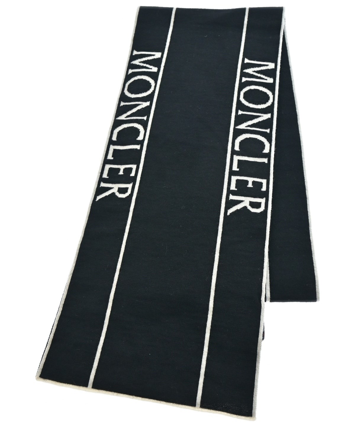 MONCLER マフラー 黒 MONCLER（モンクレール）マフラー 黒 サイズ:- メンズ