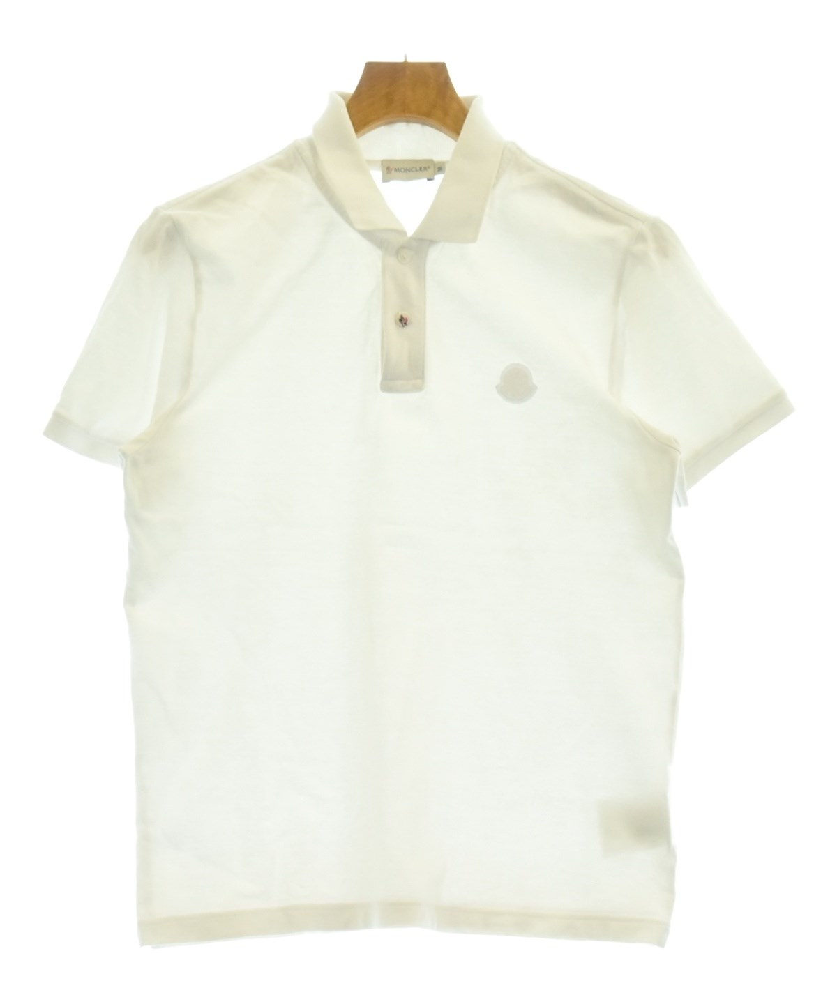 Moncler ポロシャツ　白　サイズM MONCLER（モンクレール）ポロシャツ 白 サイズ:M メンズ/2200623890028