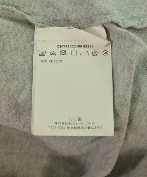 MONCLER（モンクレール）Tシャツ・カットソー グレー サイズ:M メンズ/2200624991090