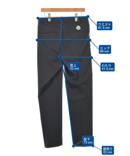 MONCLER（モンクレール）スラックス 黒 サイズ:44(XS位) メンズ/2200625803033