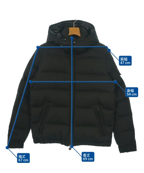 MONCLER（モンクレール）ダウンジャケット/ダウンベスト 黒 サイズ:2(M位) メンズ/2200625608010