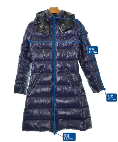 MONCLER（モンクレール）ダウンコート 紺 サイズ:0(XS位) レディース/2200627384141