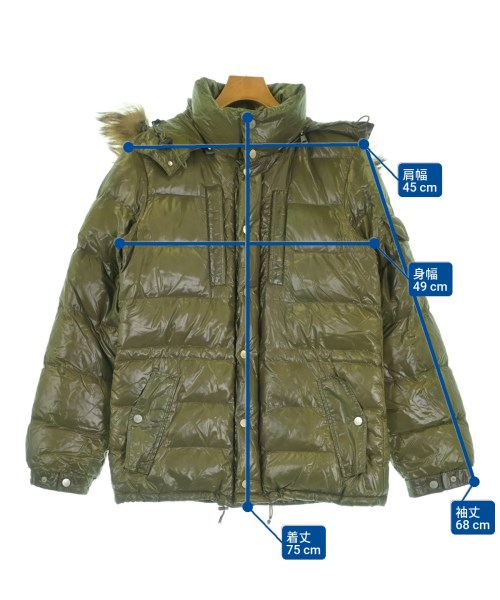 MONCLER（モンクレール）ダウンジャケット/ダウンベスト カーキ サイズ:1(S位) メンズ/2200615488035
