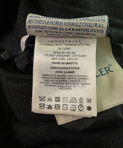 MONCLER（モンクレール）ダウンコート 黒 サイズ:2(M位) メンズ/2200628338013