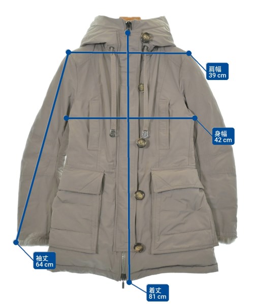 MONCLER（モンクレール）ダウンコート ベージュ サイズ:0(XS位) レディース/2200629065017