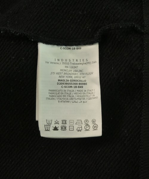 MONCLER（モンクレール）スウェット 黒 サイズ:M レディース/2200629150034