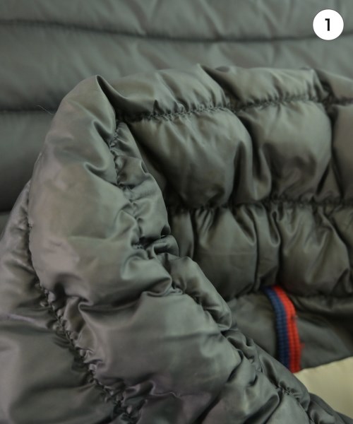 MONCLER（モンクレール）ダウンコート グレー サイズ:0(XS位) レディース/2200629590014