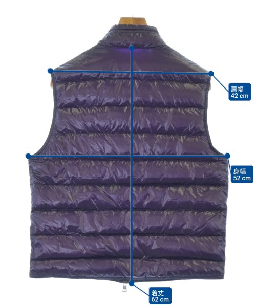 MONCLER（モンクレール）ダウンジャケット/ダウンベスト 紫 サイズ:2(M位) メンズ/2200615638027