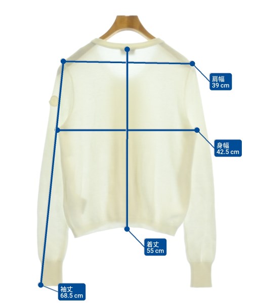 MONCLER（モンクレール）カーディガン 白 サイズ:XS レディース/2200628766021