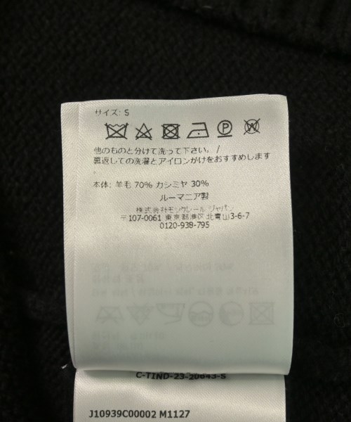 MONCLER（モンクレール）ニット・セーター 黒 サイズ:S メンズ/2200632418015