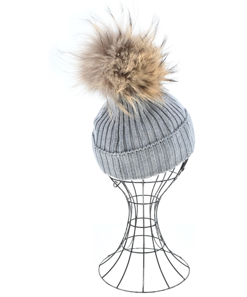 MONCLER（モンクレール）ニットキャップ・ビーニー グレー サイズ:- レディース/2200605995567