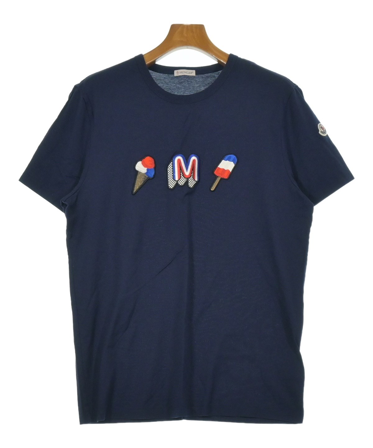 MONCLER（モンクレール）Tシャツ・カットソー 青 サイズ:L メンズ