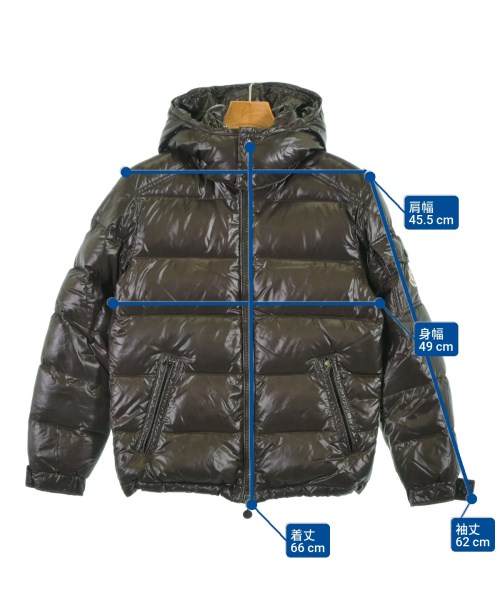 MONCLER（モンクレール）ダウンジャケット/ダウンベスト 茶 サイズ:0(XS位) メンズ/2200606114059