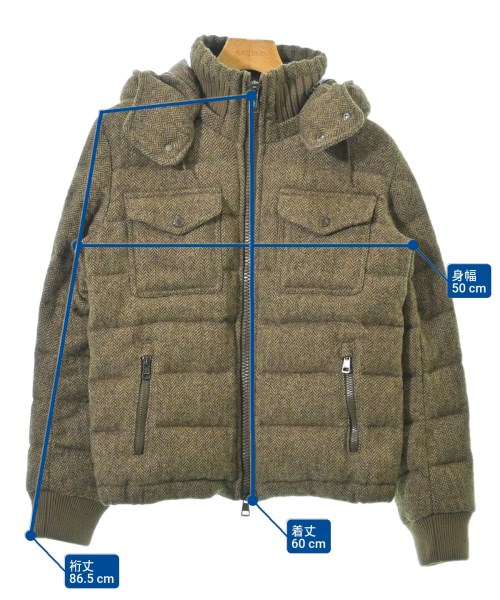 MONCLER（モンクレール）ダウンジャケット/ダウンベスト 茶 サイズ:0(XS位) メンズ/2200614312010
