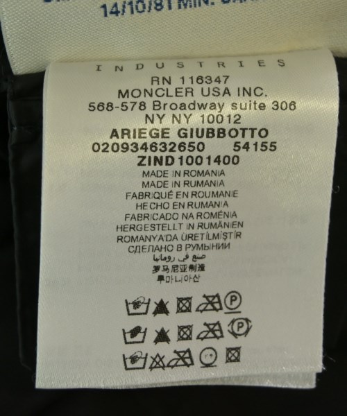 MONCLER（モンクレール）ダウンジャケット/ダウンベスト 黒 サイズ:1(S位) レディース/2200617734024