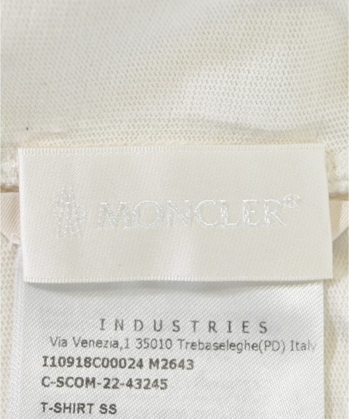 MONCLER（モンクレール）Tシャツ・カットソー 白 サイズ:M メンズ/2200618193172