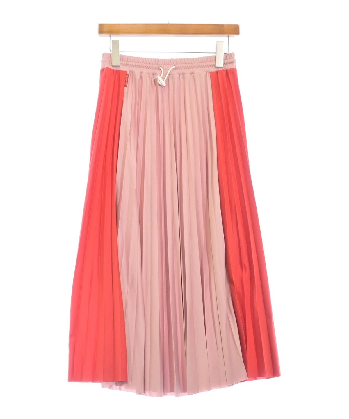 MONCLER（モンクレール）ロング・マキシ丈スカート 赤 サイズ:40(M位