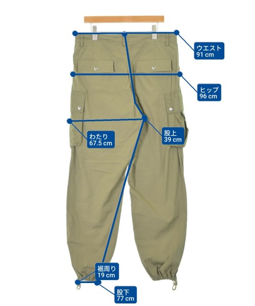 MONCLER（モンクレール）カーゴパンツ カーキ サイズ:50(L位) メンズ/2200672987076