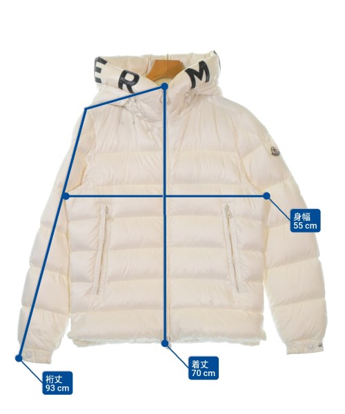 MONCLER（モンクレール）ダウンジャケット/ダウンベスト 白 サイズ:2(M位) メンズ/2200666719294