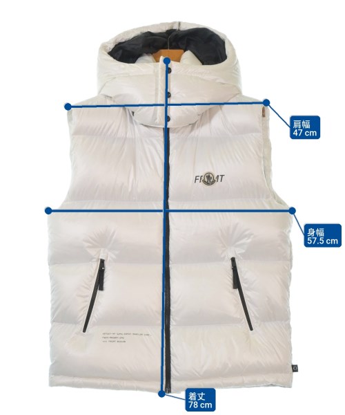MONCLER GENIUS（モンクレールジーニアス）ダウンジャケット/ダウンベスト 白 サイズ:1(S位) メンズ/2200666719300