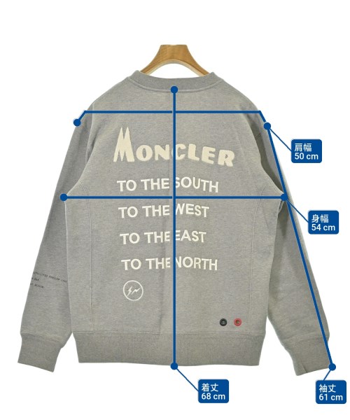 MONCLER GENIUS（モンクレールジーニアス）スウェット グレー サイズ:S メンズ/2200673670038