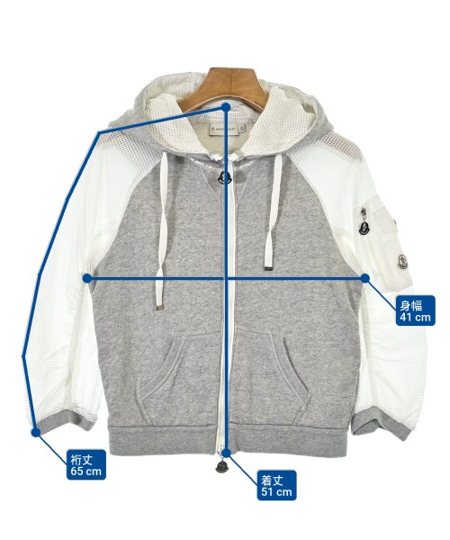 MONCLER（モンクレール）パーカー グレー サイズ:XS レディース/2200676498042
