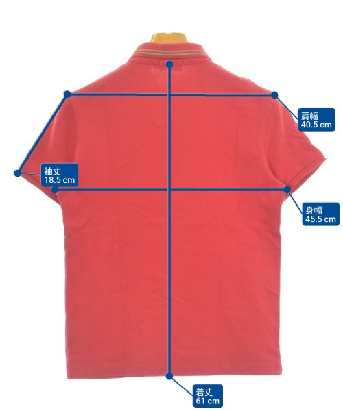 MONCLER（モンクレール）ポロシャツ 赤 サイズ:S メンズ/2200678532072