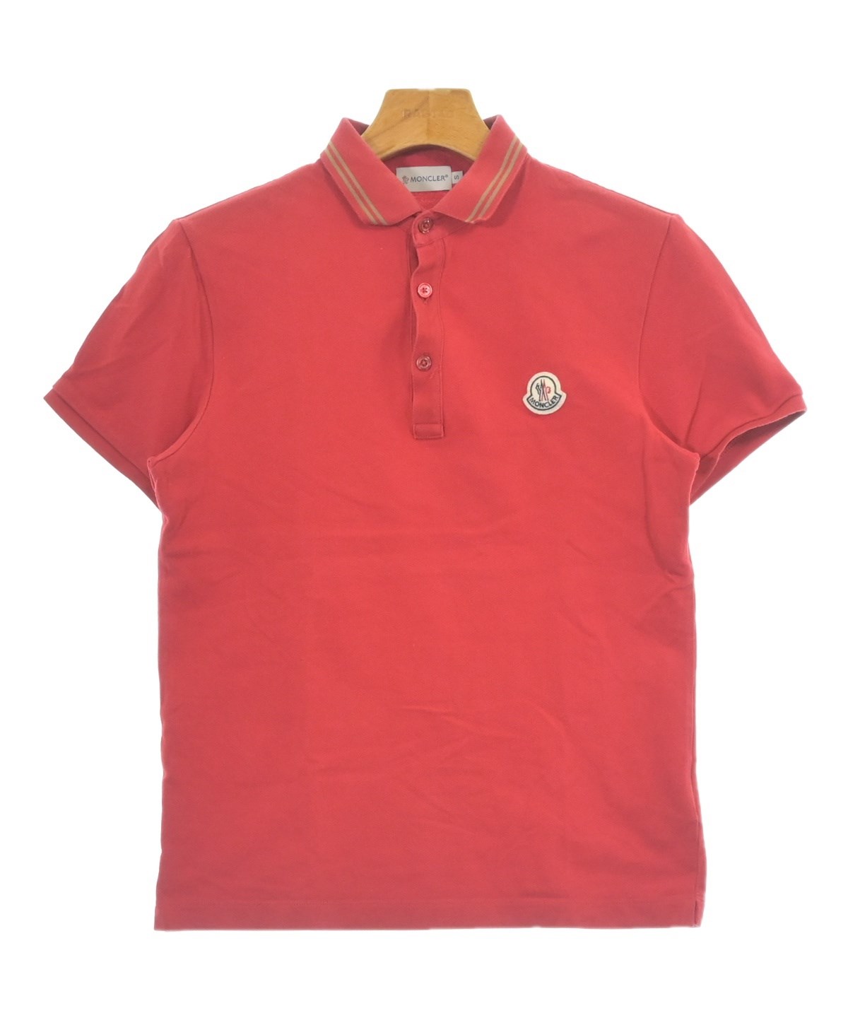 MONCLER（モンクレール）ポロシャツ 赤 サイズ:S メンズ/2200678532072
