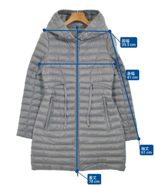 MONCLER（モンクレール）ダウンコート グレー サイズ:00(XXS位) レディース/2200675306027