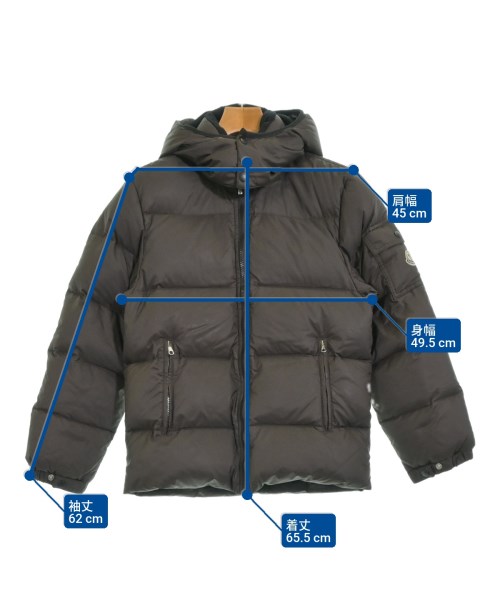 MONCLER（モンクレール）ダウンジャケット/ダウンベスト 茶 サイズ:00(XXS位) メンズ/2200680109149