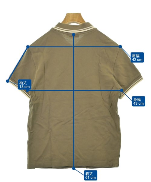 MONCLER（モンクレール）ポロシャツ カーキ サイズ:L メンズ/2200680600257