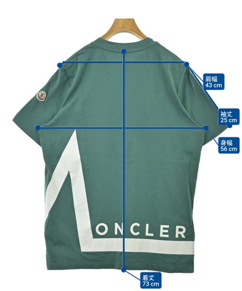 MONCLER（モンクレール）Tシャツ・カットソー 緑 サイズ:M メンズ/2200681337084