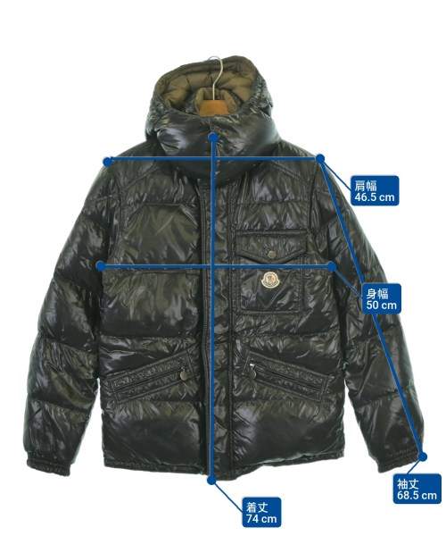 MONCLER（モンクレール）ダウンジャケット/ダウンベスト 黒 サイズ:0(XS位) メンズ/2200664552060