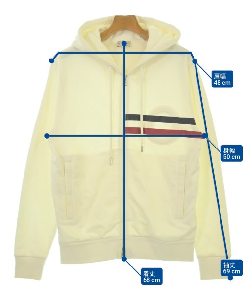 MONCLER（モンクレール）パーカー 白 サイズ:M メンズ/2200691189130