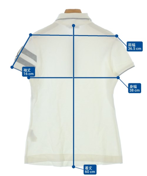 MONCLER（モンクレール）ポロシャツ 白 サイズ:XS レディース/2200695355050