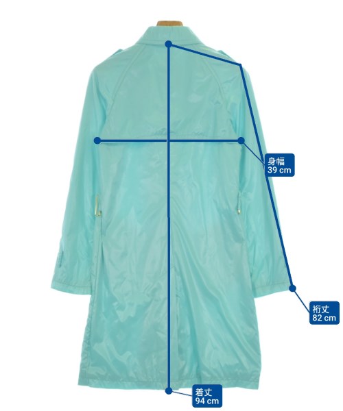 MONCLER（モンクレール）トレンチコート 青 サイズ:00(XXS位) レディース/2200698248014